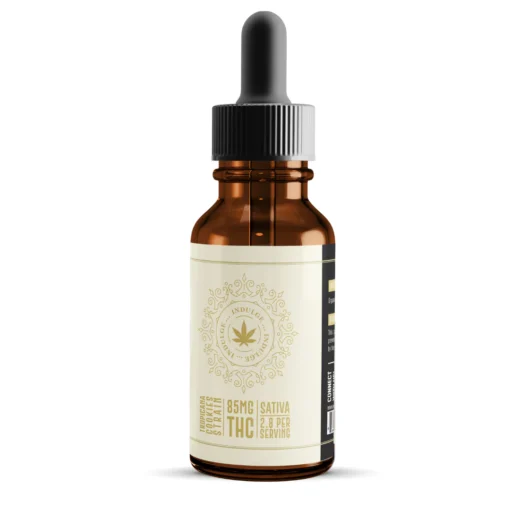THC Sativa Tincture UK — full-spectrum hemp oil, 30 ml, ≤1 mg THC per bottle